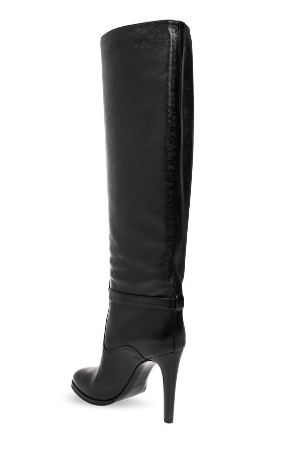 Black 'Diane' heeled boots Saint Laurent